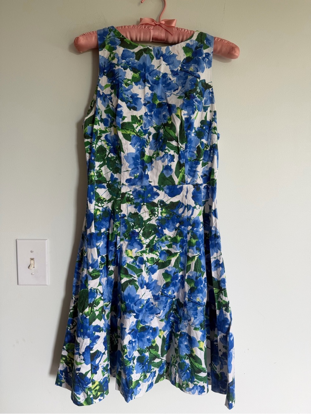 Milly Women’s Blue Floral Fit-and-Flare Dress